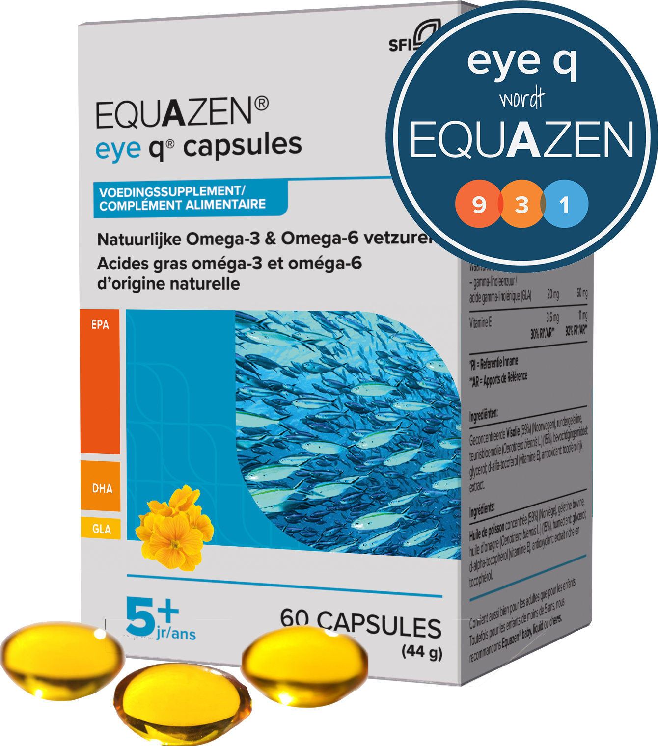 Equazen omega 3/6 (500 mg) - 210 softgels |